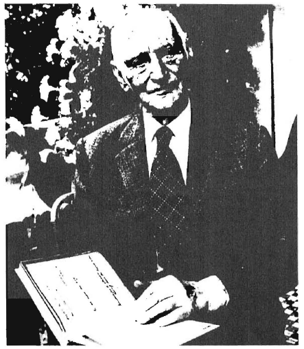 Otto Frank, father of Anne, displays what he says is his daughter’s diary, written in 1942–1944 while hiding from the Gestapo. Recent scientific tests have proved the alleged diary could not have been written before 1951. Frank made millions from his forgery before his death this year.