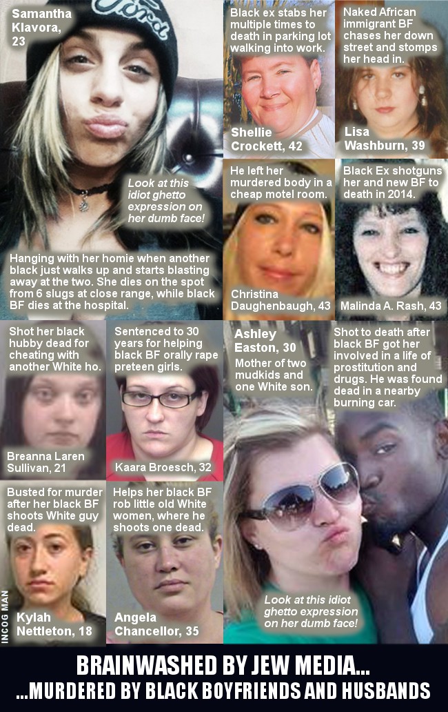 Whites murdered by black boyfriends or husbands 30 