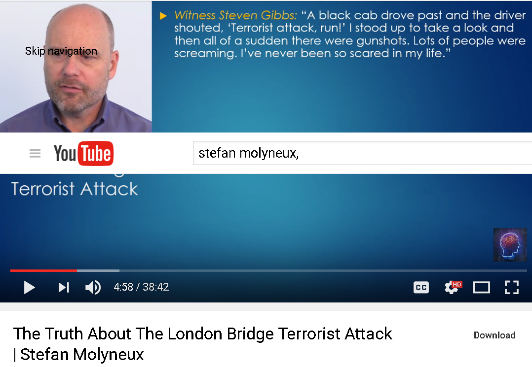 Stefan Molyneux and London Bridge "Gruth"