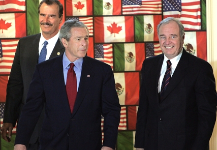 Bush with Bilderbergers Ottawa 2006