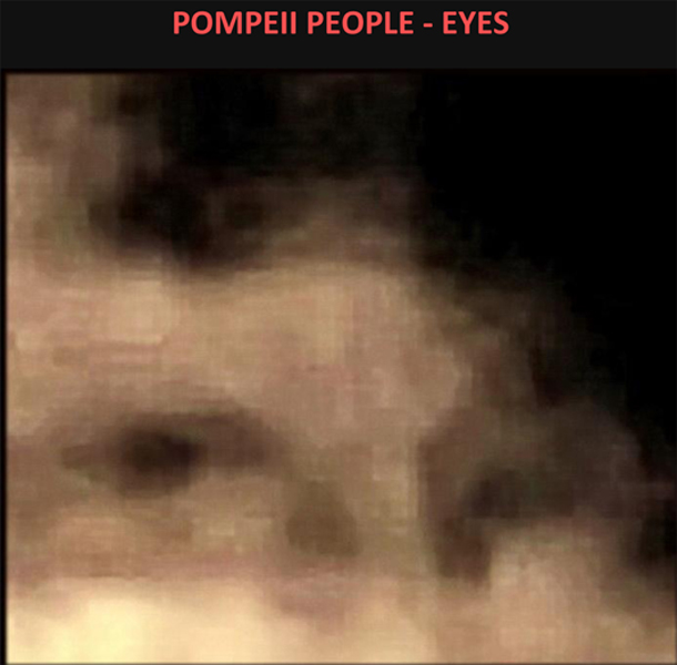 Pompeii man eyes curly hair