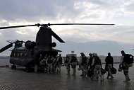 Chinook helicopter used in Afghanistan